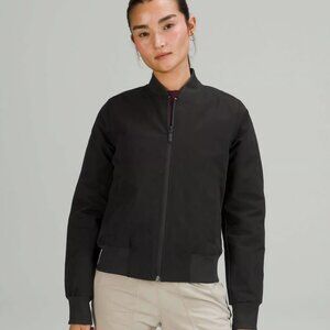 Lululemon Women's Black Nonstop Reversible Slim Casual Bomber Jacket Size 6